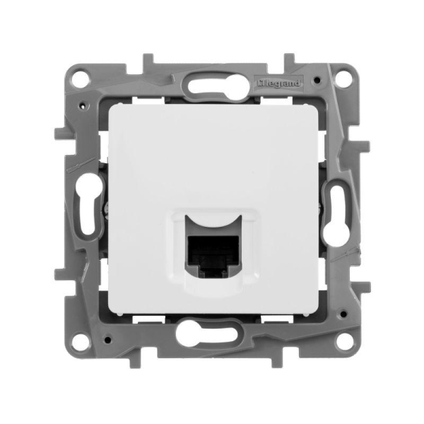 Розетка компьютерная 1-м СП Etika RJ45 кат.5E UTP механизм бел. IEK 672241 Розетка компьютерная 1-м СП Etika RJ45 кат.5E UTP механизм бел. IEK 672241