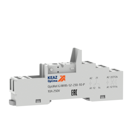 Розетка для реле OptiRel G RR95-52-230-10-P КЭАЗ 281175 Розетка для реле OptiRel G RR95-52-230-10-P КЭАЗ 281175