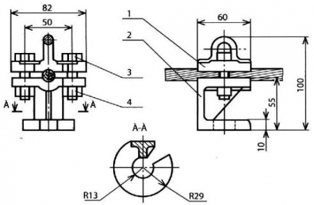 Зажим с ушком КС-034