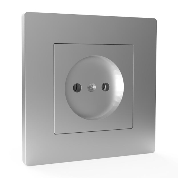 Розетка 1-м СП Pixel 16А IP20 без заземл. в сборе алюм. TOKOV ELECTRIC TKE-PX-R1F-C03 Розетка 1-м СП Pixel 16А IP20 без заземл. в сборе алюм. TOKOV ELECTRIC TKE-PX-R1F-C03