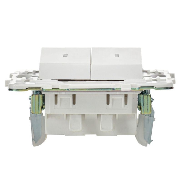 Выключатель 2-кл. SKANDY 10А SK-V09W с индикацией арктич. бел. IEK SK-V20-1-10-K01