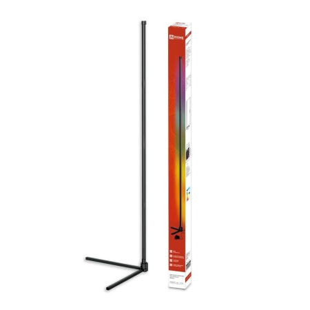 Светильник светодиодный ТСО 01Ч 12Вт RGB напольн. с пультом ДУ с адаптером черн. IN HOME 4690612049212 Светильник светодиодный ТСО 01Ч 12Вт RGB напольн. с пультом ДУ с адаптером черн. IN HOME 4690612049212