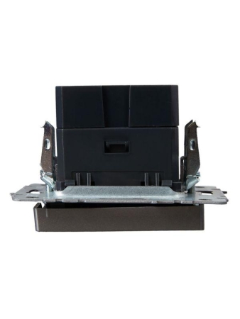 Розетка BRITE USB A+C 18Вт РЮ11-1-БрС механизм сталь IEK BR-U22-018-K46