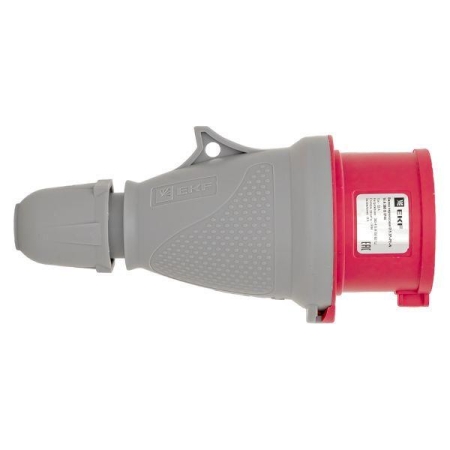 Вилка переносная 015 3Р+РЕ+N 16А 380В IP44 PROxima EKF ps-015-16-380-PRO