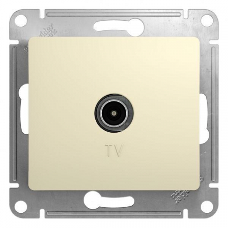 Розетка телевизионная проходная TV 1-м СП Glossa 4дБ механизм беж. SE GSL000292 Розетка телевизионная проходная TV 1-м СП Glossa 4дБ механизм беж. SE GSL000292