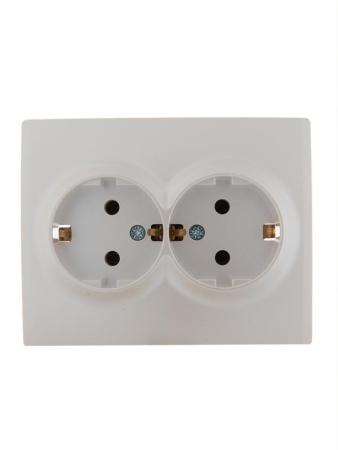 Розетка 2-м СП Karina с заземл. термопласт жемчуж./бел. перламутр. LEZARD 707-3000-127B Розетка 2-м СП Karina с заземл. термопласт жемчуж./бел. перламутр. LEZARD 707-3000-127B