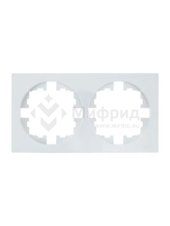 Рамка 2-м OSEN горизонт. квадрат бел. LEZARD 743-0200-147