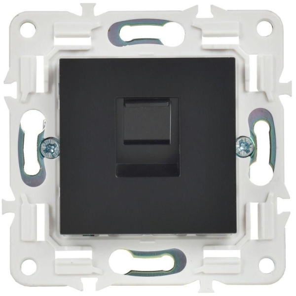 Розетка компьютерная RJ45 кат.5E SKANDY SK-K01Bl черн. IEK SK-K10-1-K02 Розетка компьютерная RJ45 кат.5E SKANDY SK-K01Bl черн. IEK SK-K10-1-K02