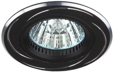 Светильник встраиваемый KL34 AL/BK/1 поворотный MR16 12V 50W черн. алюм. Эра Б0049558 Светильник встраиваемый KL34 AL/BK/1 поворотный MR16 12V 50W черн. алюм. Эра Б0049558
