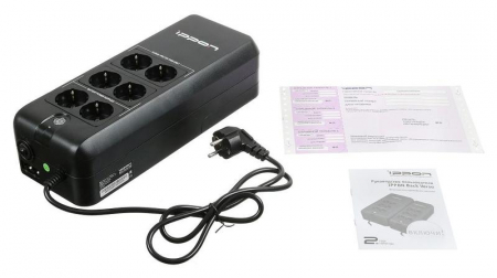 Источник бесперебойного питания Back Verso 600 300Вт 600В.А черн. IPPON 751617