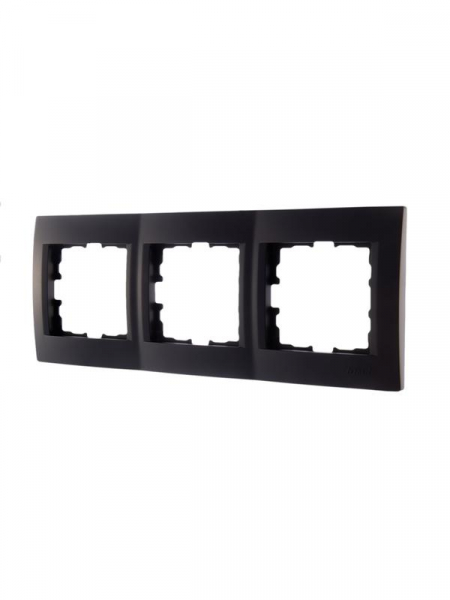 Рамка 3-м Karina горизонт. черн. бархат LEZARD 707-4200-148 Рамка 3-м Karina горизонт. черн. бархат LEZARD 707-4200-148