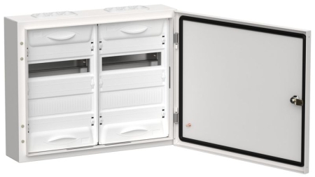 Корпус ЩРн-48 (2х24) TITAN 5 460х570х140 IP54 одна дверь метал. бел. IEK TI5-50-N-2X024-54