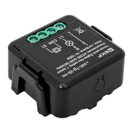 Реле умное в подрозетник 1-канальное Zigbee Connect Select без нейтрали EKF ssh-1g-zb-nn