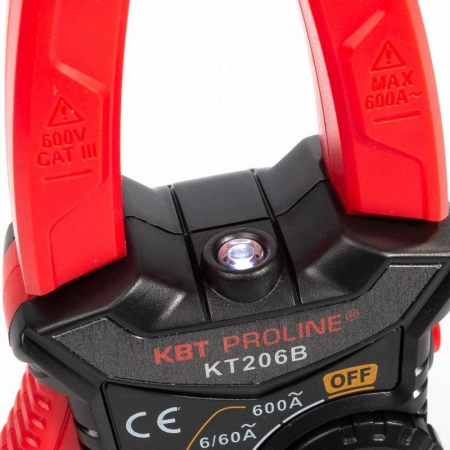 Клещи токовые цифровые "PROLINE" KT 206B КВТ 79130 Клещи токовые цифровые "PROLINE" KT 206B КВТ 79130