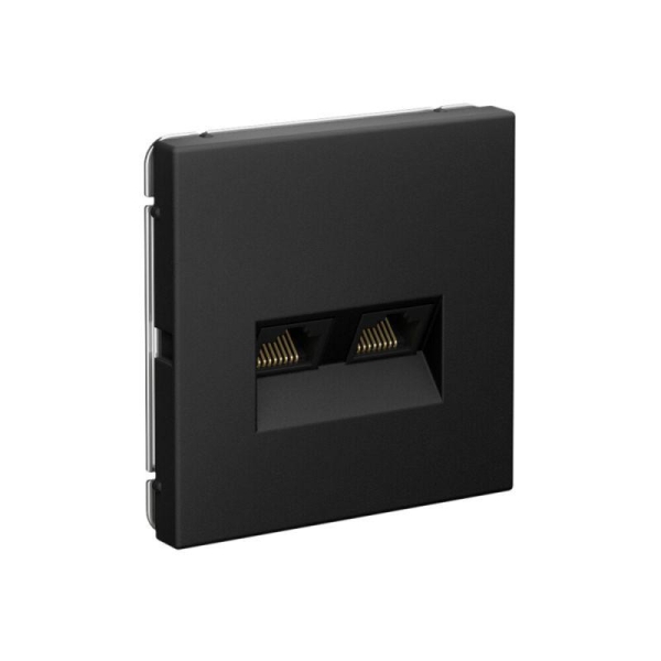 Розетка компьютерная 2-м ArtGallery RJ45 + RJ45 кат.5E механизм карбон SE GAL001085 Розетка компьютерная 2-м ArtGallery RJ45 + RJ45 кат.5E механизм карбон SE GAL001085