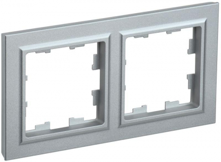 Рамка 2-м BRITE РУ-2-БрА алюм. IEK BR-M22-K47 Рамка 2-м BRITE РУ-2-БрА алюм. IEK BR-M22-K47