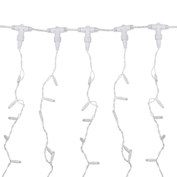 Гирлянда светодиодная "Светодиодный Дождь" 2х3м 448LED бел. 70Вт 230В IP65 эффект мерцания провод прозр. Neon-Night 235-135-6