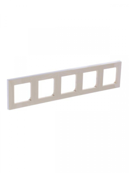 Рамка Levit 5п сл. кость/бел. ABB 2CHH015050A6017 Рамка Levit 5п сл. кость/бел. ABB 2CHH015050A6017