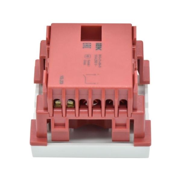 Выключатель 1-кл. 2мод. СП 10А IP20 ВКО-21-00-П бел. PRIMER IEK CKK-40D-VO2-K01