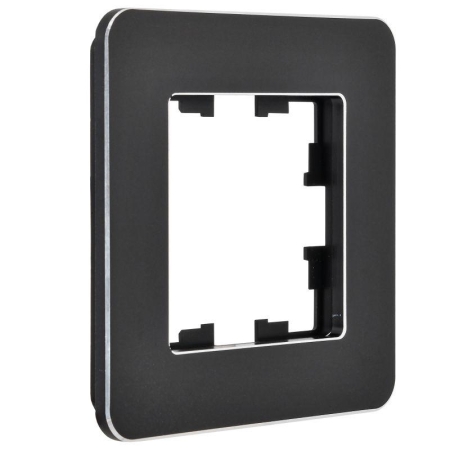 Рамка 1-м BRITE РУ-1-1-Бр метал. черн. RE IEK BR-M12-M-01-K02 Рамка 1-м BRITE РУ-1-1-Бр метал. черн. RE IEK BR-M12-M-01-K02