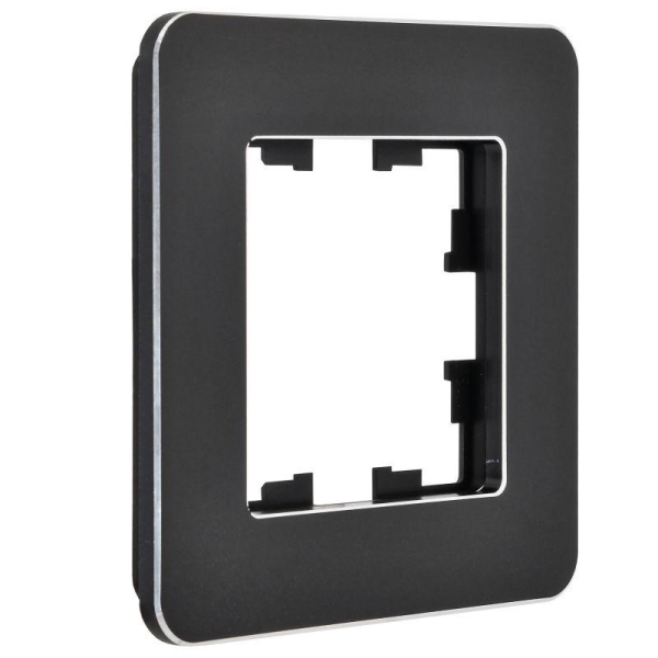 Рамка 1-м BRITE РУ-1-1-Бр метал. черн. RE IEK BR-M12-M-01-K02 Рамка 1-м BRITE РУ-1-1-Бр метал. черн. RE IEK BR-M12-M-01-K02