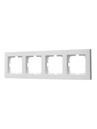 Рамка 4-местн. горизонт. VESNA бел. LEZARD 742-0200-149 Рамка 4-местн. горизонт. VESNA бел. LEZARD 742-0200-149