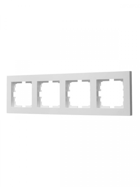 Рамка 4-местн. горизонт. VESNA бел. LEZARD 742-0200-149 Рамка 4-местн. горизонт. VESNA бел. LEZARD 742-0200-149