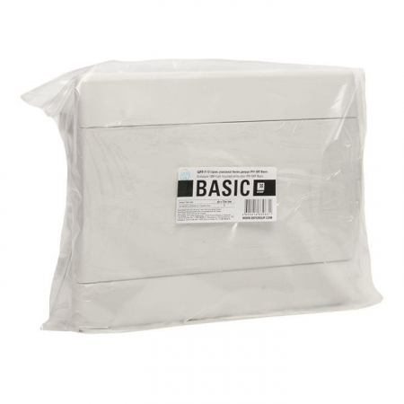 Щит ЩРВ-П-12 IP41 бел. дверца (пром. упак.) Basic EKF pb-v-12w-bas