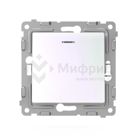 Выключатель 1-кл. СП Pixel 10А IP20 с индикатором механизм перламутр. TOKOV ELECTRIC TKE-PX-V1I-C04