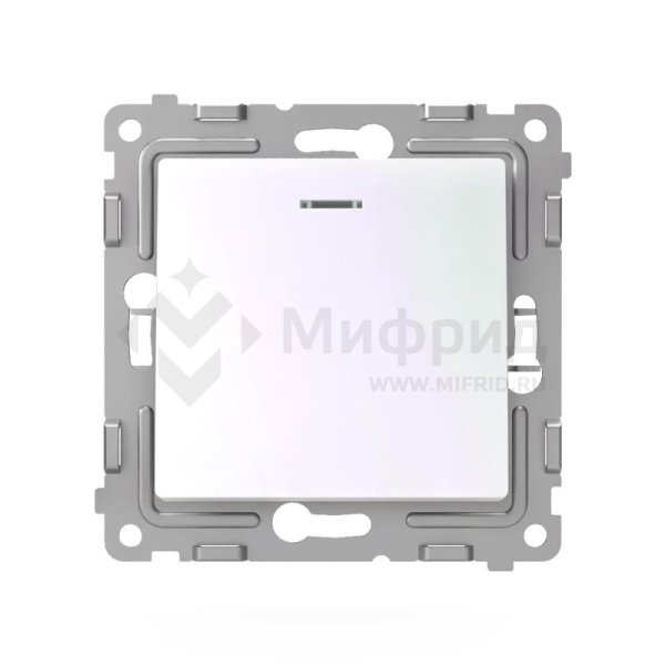 Выключатель 1-кл. СП Pixel 10А IP20 с индикатором механизм перламутр. TOKOV ELECTRIC TKE-PX-V1I-C04