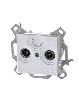 Розетка телевизионная проходная TV/R Levit 7дБ бел. ABB 2CHH083607A6003 Розетка телевизионная проходная TV/R Levit 7дБ бел. ABB 2CHH083607A6003