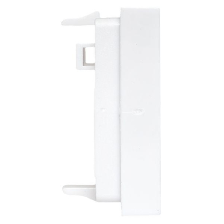 Вставка розеточная 45х45мм формат Mosaic на 2 модуля Keystone защ. шторки с маркерами бел. TERACOM PRO EKF TRP-INS-MOS-2M2P-WH