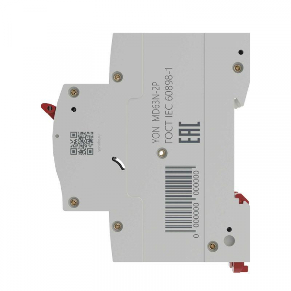 Выключатель автоматический модульный 2п C 16А 6кА MD63N YON MD63N-2PC16