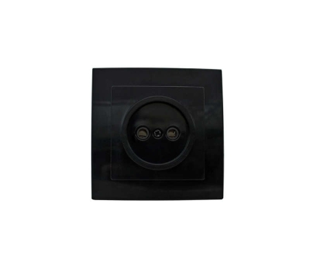 Розетка 1-м СП Palazzo без заземл. черн. Duwi 26502 3 Розетка 1-м СП Palazzo без заземл. черн. Duwi 26502 3