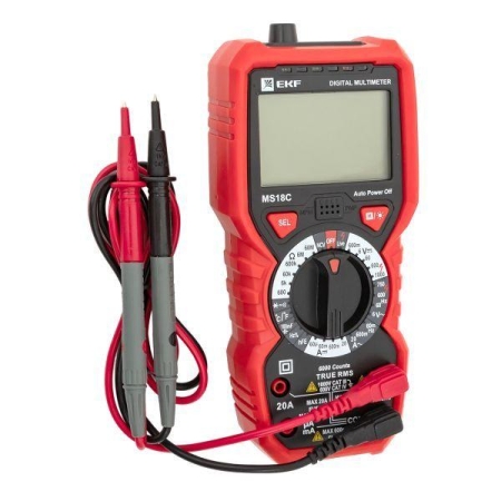 Мультиметр цифровой MS18C Professional EKF In-180701-pm18C Мультиметр цифровой MS18C Professional EKF In-180701-pm18C
