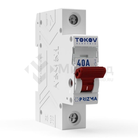 Выключатель нагрузки модульный 1п 40А PRIZMA TOKOV ELECTRIC TKE-PZ60-MDSI-1-40