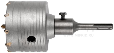 Коронка кольцевая по бетону 80мм хвостовик 110мм в сборе FIT 33447