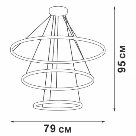 Светильник светодиодный LED 115Вт 3000К 6570лм Vitaluce V04614-03/3S Светильник светодиодный LED 115Вт 3000К 6570лм Vitaluce V04614-03/3S