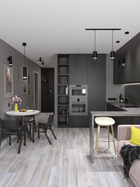 Светильник 4016 накладной потолочный под лампу GX53 черн. IEK LT-UPB0-4016-GX53-1-K02