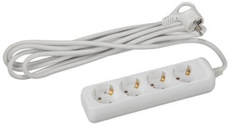 Удлинитель 4х5м с заземл. 10А IP20 UX-4e-5m ПВС 3х0.75 Эра Б0038580 Удлинитель 4х5м с заземл. 10А IP20 UX-4e-5m ПВС 3х0.75 Эра Б0038580