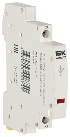 Лампа индикаторная одинарная LED 12-48В AC/DC красн. ARMAT IEK AR-LED-1-2-R Лампа индикаторная одинарная LED 12-48В AC/DC красн. ARMAT IEK AR-LED-1-2-R