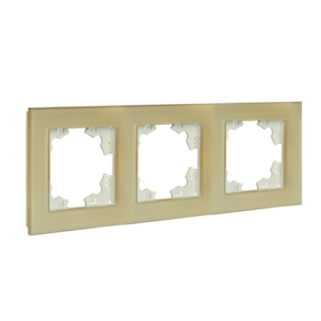 Рамка 3-м Афина стеклянная зол. UNIVersal 2292 Рамка 3-м Афина стеклянная зол. UNIVersal 2292