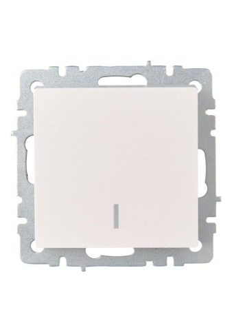 Выключатель проходной 1-кл. СП BRITE ВС10-1-7-БрЖ 10А с индик. механизм жемчуж. IEK BR-V12-1-10-K36