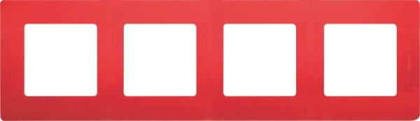 Рамка 4-м Etika красн. IEK 672534 Рамка 4-м Etika красн. IEK 672534
