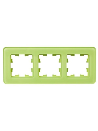 Рамка 3-м BRITE РУ-3-2-Бр стекло эко грин RE IEK BR-M32-G-41-K06