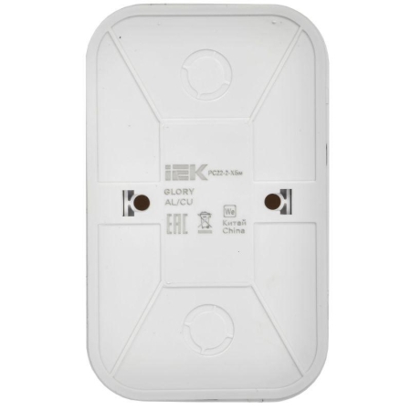 Розетка 2-м ОП GLORY РС22-2-ХБм 10А без заземл. без защ. шторок бел. матов. IEK ERH20-K01M-10 Розетка 2-м ОП GLORY РС22-2-ХБм 10А без заземл. без защ. шторок бел. матов. IEK ERH20-K01M-10