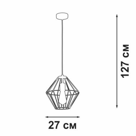Люстра 1xE27 макс. 40Вт Vitaluce V3067-8/1S Люстра 1xE27 макс. 40Вт Vitaluce V3067-8/1S