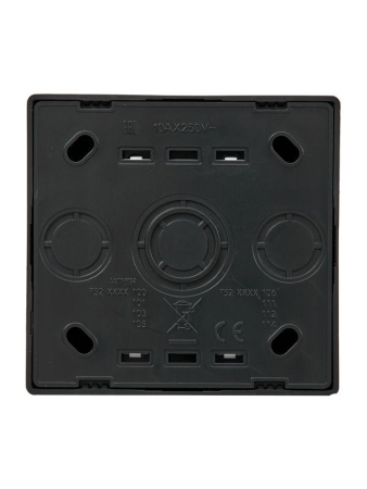 Выключатель 1-клав. проходной LETO черн. бархат LEZARD 752-4200-105