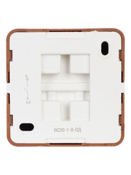 Выключатель 1-кл. ОП Октава 10А IP20 ВС20-1-0-ОД дуб GENERICA EVO10-K04-10-DC