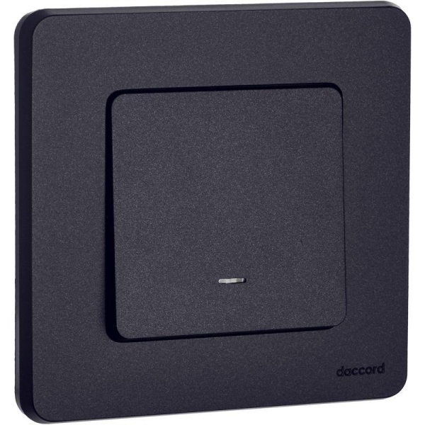 Переключатель 1-кл. Inspiria 10А IP20 250В 10AX с подсветкой/индикацией механизм антрацит IEK 673663 Переключатель 1-кл. Inspiria 10А IP20 250В 10AX с подсветкой/индикацией механизм антрацит IEK 673663